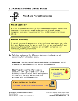 Mixed and Market Economies