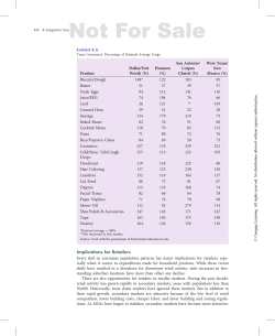 Implications for Retailers Every shift in consumer population patterns