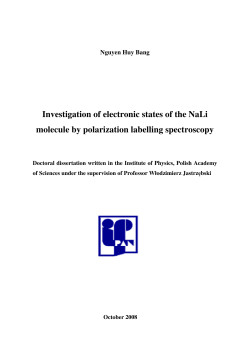 Nguyen Huy Bang Investigation of electronic states of the NaLi