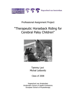 "Therapeutic Horseback Riding for Cerebral Palsy Children"