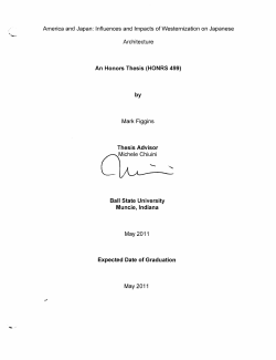 America and Japan: Influences and Impacts of Westernization on