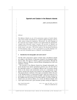 Spanish and Catalan in the Balearic Islands