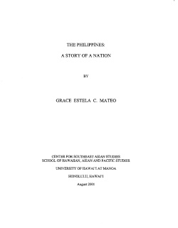 the philippines: a story of a nation
