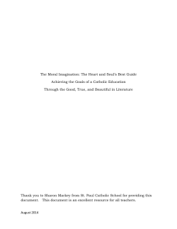 The Moral Imagination: The Heart and Soul`s Best Guide