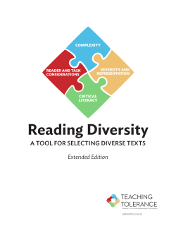 Reading Diversity - Teaching Tolerance