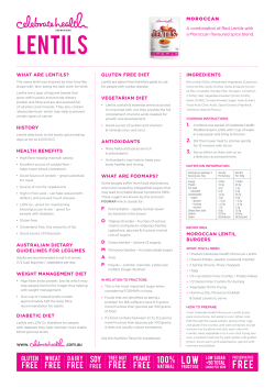 lentils - Celebrate Health