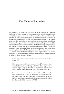 Machiavelli`s Secret