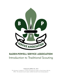 Introduction to Traditional Scouting - Baden