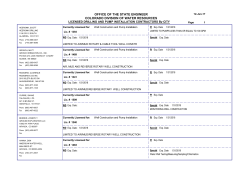Licensed Contractors by City - Colorado Division of Water Resources