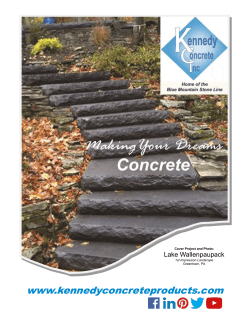 2016 Kennedy Concrete Hardscape Catalog