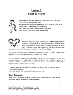 Lesson 3 Fight or Flight - No Such Thing as a Bully