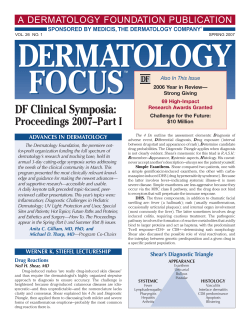 DF Spring-07 20pg-Fin - Dermatology Foundation