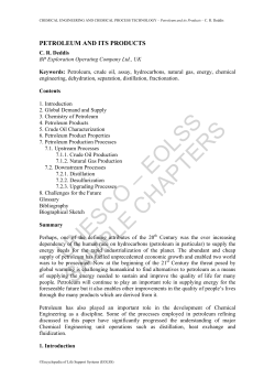Petroleum and its Products