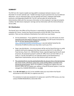 SUMMARY The IRS Form W‐2 reports taxable earnings paid to