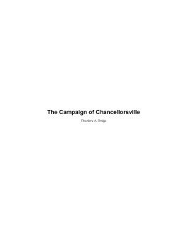 The Campaign of Chancellorsville