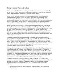 Congressional Reconstruction