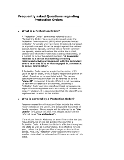 Frequently asked Questions regarding Protection