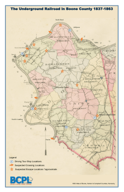 The Underground Railroad in Boone County 1837-1863