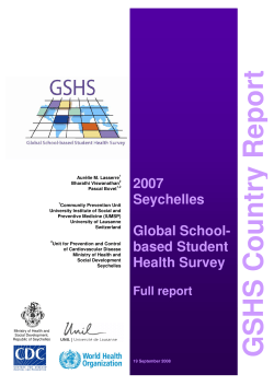 G S H S C o u n try R ep o rt