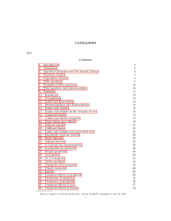 Categories - Stacks Project