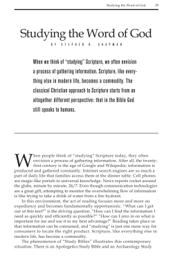 Studying the Word of God