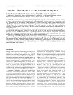 The effect of head rotation on cephalometric