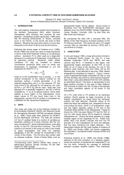 2.5 A POTENTIAL VORTICITY VIEW OF SOUTHERN HEMISPHERE