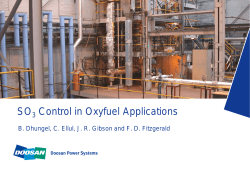 SO3 Control in Oxyfuel Applications