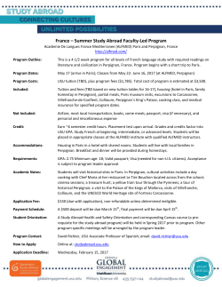 France – Summer Study Abroad Faculty-Led Program