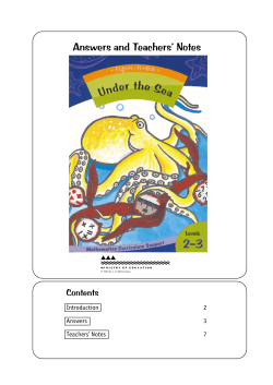 Answers and Teachers` Notes