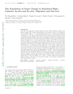The Population of Giant Clumps in Simulated High