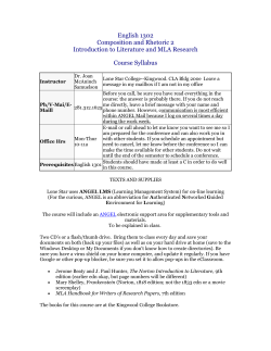 English 1302 Traditional Course Syllabus