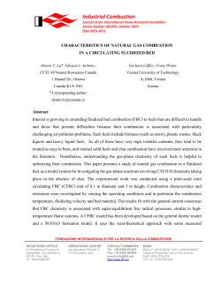 characteristics of natural gas combustion - IFRF