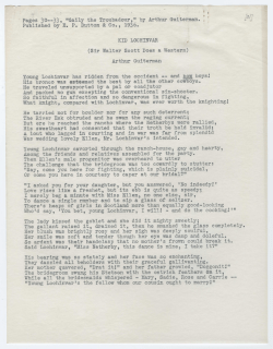 "Young Lochinvar`s the fellow whom our cousin ought to marry!"