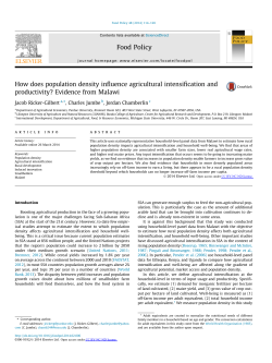 How does population density influence agricultural