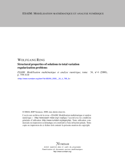Structural properties of solutions to total variation