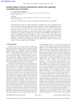 Excited states of boron isoelectronic series from