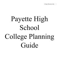 College Planning Guide 1
