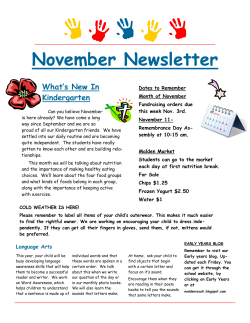 November Newsletter