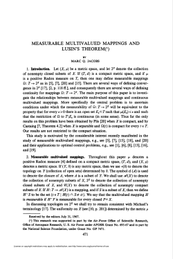 LUSIN`S THEOREMO