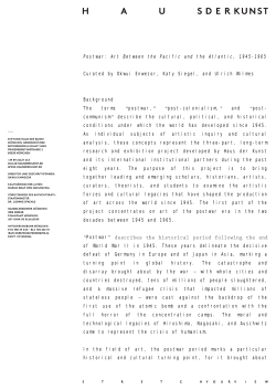 Postwar: Art Between the Pacific and the Atlantic, 1945