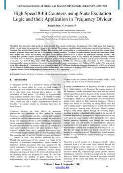 High Speed 8-bit Counters using State Excitation Logic and their