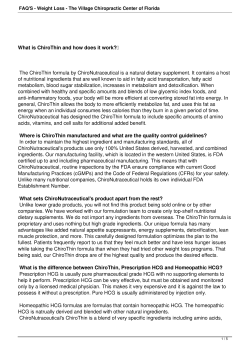 FAQ`S - Weight Loss - The Village Chiropractic Center of Florida