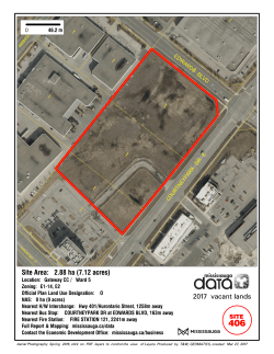 2.88 ha (7.12 acres) Site Area: 2017 vacant lands