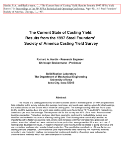 The Current State of Casting Yield