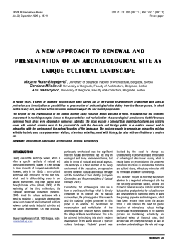 a new approach to renewal and presentation of an