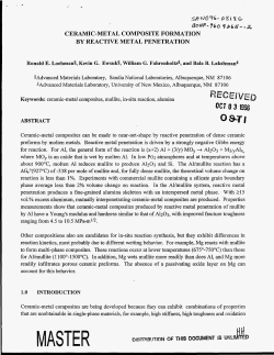 ceramic-metal composite formation by reactive metal