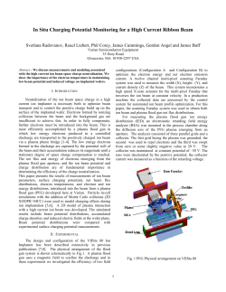 In Situ Charging Potential Monitoring for a High Current Ribbon Beam