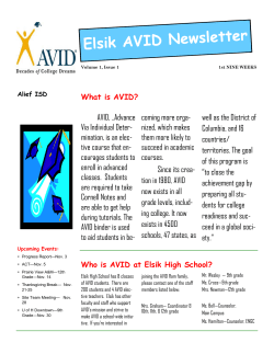 AVID Newsletter November 2016