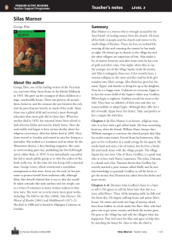 Teacher`s Notes - Penguin Active Reading Level 3: Silas Marner